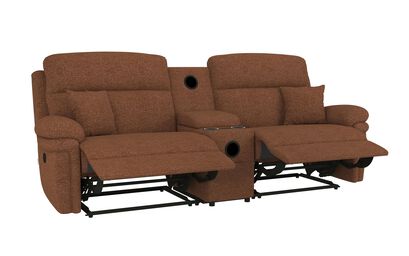 La-Z-Boy Toledo Fabric 3 Seater Manual Recliner Sofa with Audio Console | La-Z-Boy Toledo Sofa Range | ScS