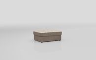 Aspen Fabric Pattern Top Banquette Footstool, LISBON MINK BOZAR HEARTS Aspen Fabric Pattern Top Banquette Footstool | Aspen Sofa Range | ScS
