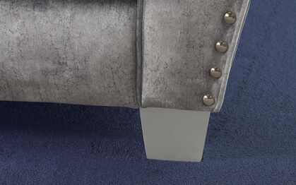Living Esme Fabric Plain Top Banquette Footstool, MARBLE CREAM ALL OVER Living Esme Fabric Plain Top Banquette Footstool | Esme Sofa Range | ScS