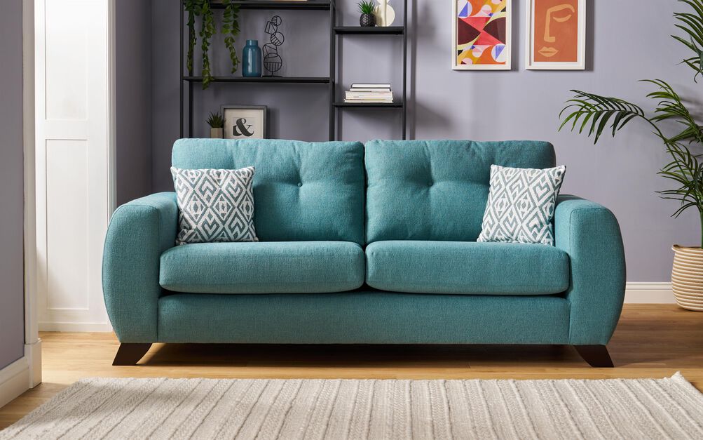 Living Aspen Fabric 4 Seater Standard Back Sofa | Aspen Sofa Range | ScS
