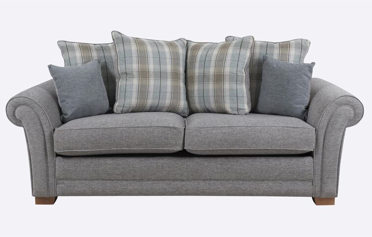 Inspire Roseland Fabric 3 Seater Scatter Back Sofa Inspire Roseland Fabric 3 Seater Scatter Back Sofa