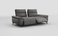 Pavirana 2 Seater Sofa with Power Sliding Backrest & Power Footrest, DALIA-BLACK-855 Pavirana 2 Seater Sofa with Power Sliding Backrest & Power Footrest | Pavirana Sofa Range | ScS