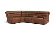 Fenton 1 Corner 3 Sofa with Media Console, GIRASOLE-HAZEL-BROWN-720 Fenton 1 Corner 3 Sofa with Media Console | Fenton Sofa Range | ScS