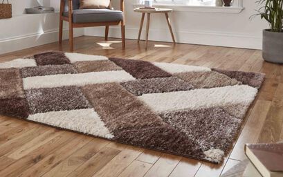 Olympia Beige and Brown Rug | Rugs | ScS