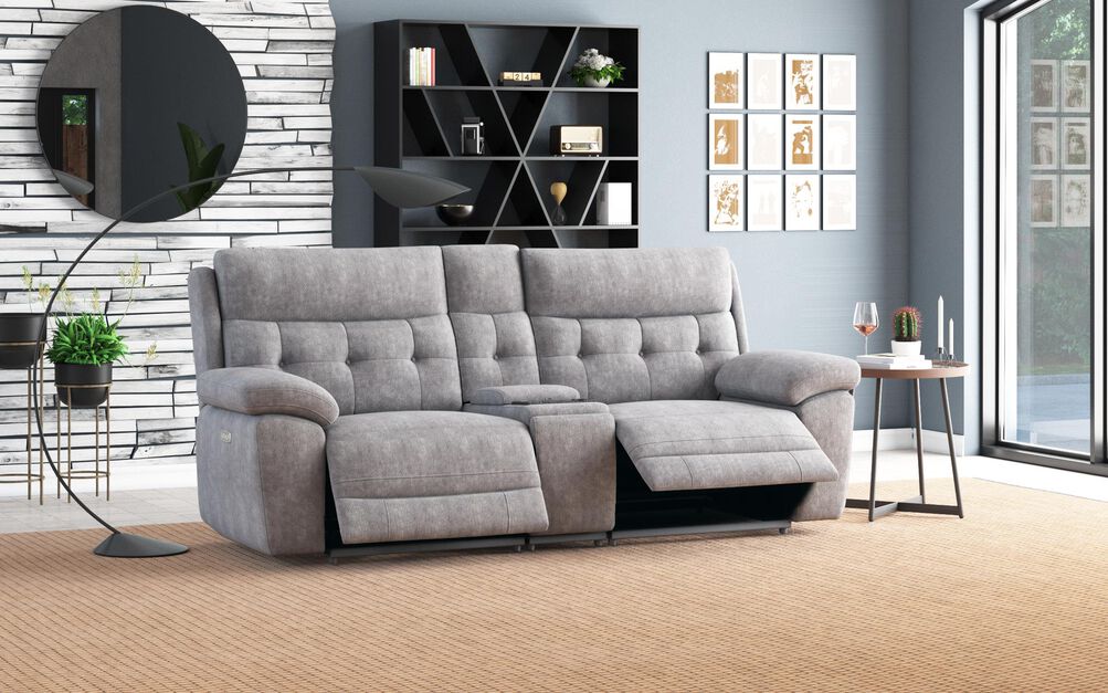 Belford 3 Seater Power Recliner Sofa with Media Console and Power Head Tilt | Belford Sofa Range | ScS