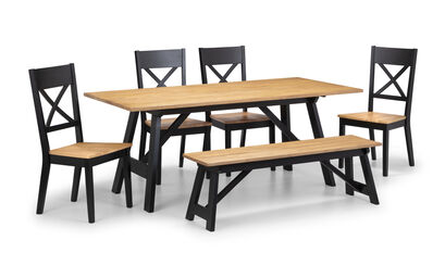 Marylebone Dining Table, Bench & 4 Chairs | Marylebone Furniture Range | ScS