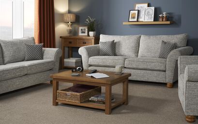 Aurora Fabric Pattern Low Swivel Chair | Aurora Sofa Range | ScS