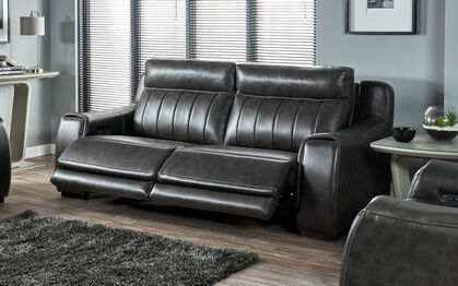 New York 3 Seater Power Recliner Sofa, Three Seater Leather Recliner Sofa