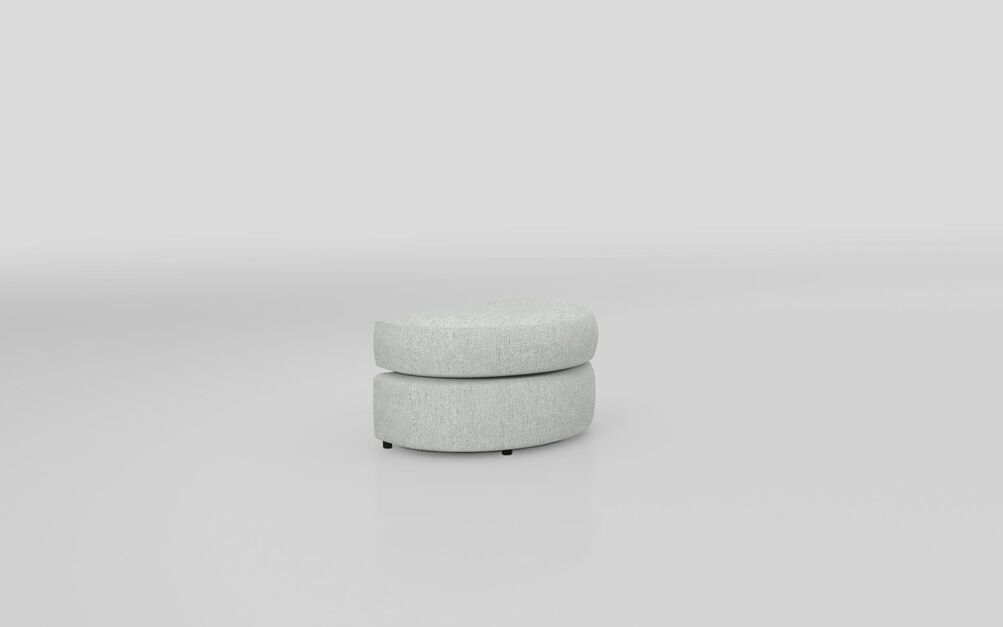 Aurora Fabric Large Twister Footstool, SYDNEY SILVER ALL OVER Aurora Fabric Large Twister Footstool | Aurora Sofa Range | ScS