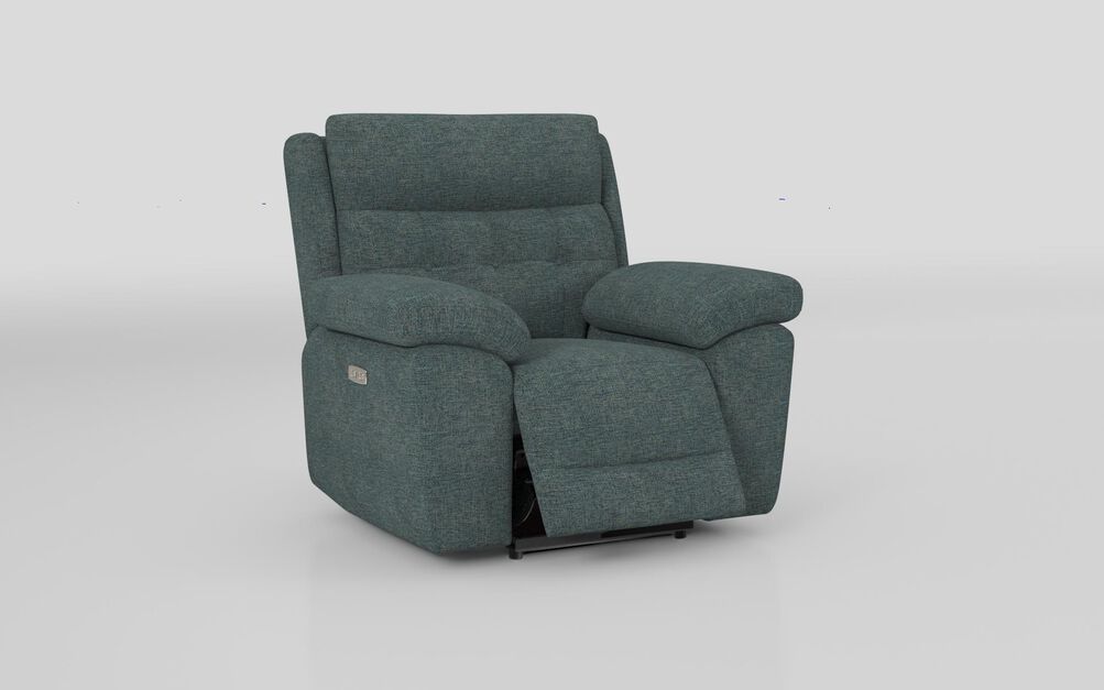 Belford Power Recliner Chair with Power Head Tilt, ACACIA-BLUE-530 Belford Power Recliner Chair with Power Head Tilt | Belford Sofa Range | ScS
