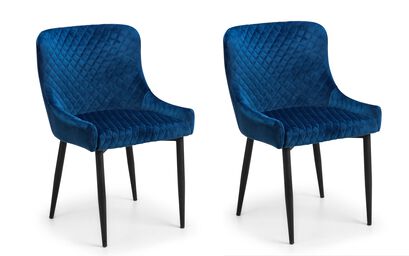 Hampstead Pair of Blue Velvet Chairs | Hampstead Furniture Range | ScS