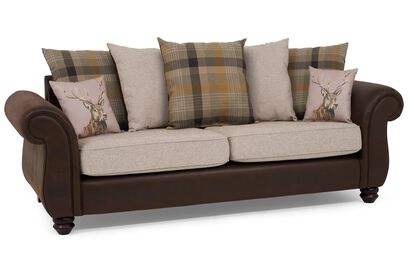 Living Amble Fabric 3 Seater Sofa Scatter Back | Amble Sofa Range | ScS