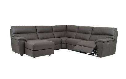 Sisi Italia Marco Leather 3 Corner 3 RHF Power Recliner with LHF Chaise | Marco Sofa Range | ScS