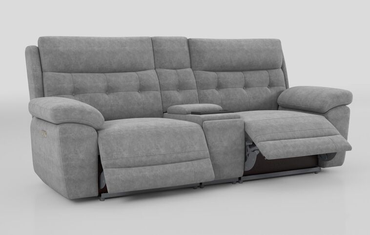 Belford 3 Seater Power Recliner Sofa with Media Console and Power Head Tilt Belford 3 Seater Power Recliner Sofa with Media Console and Power Head Tilt