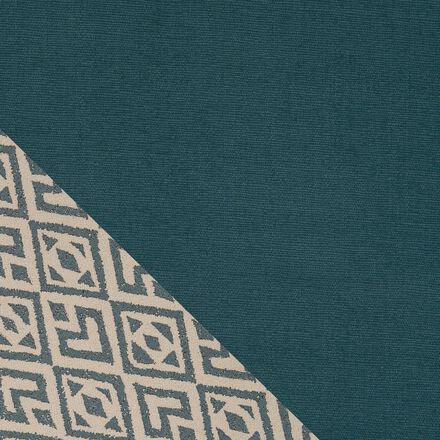Aspen Fabric Pattern Top Banquette Footstool, LISBON-AQUA-BOZAR-HEARTS Aspen Fabric Pattern Top Banquette Footstool | Aspen Sofa Range | ScS
