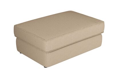 Theo Fabric Plain Top Banquette Footstool | Theo Sofa Range | ScS