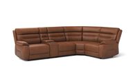 Fenton 3 Corner 1 Sofa with Media Console, GIRASOLE-HAZEL-BROWN-720 Fenton 3 Corner 1 Sofa with Media Console | Fenton Sofa Range | ScS