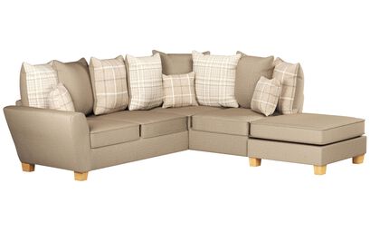 Theo Fabric 2 Corner 1 Right Hand Facing Chaise Scatter Back Sofa | Theo Sofa Range | ScS