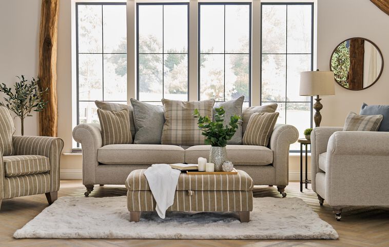 Inspire Kirkby Fabric Grand Sofa Scatter Back Inspire Kirkby Fabric Grand Sofa Scatter Back