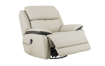 Off White Leather Recliner Chair - Modern White Leather Designer ...
