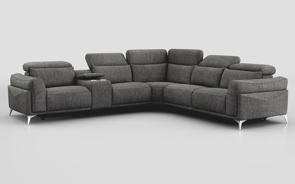 Gattolino 2 Corner 2 Static Sofa with Manual Head Tilt & Console | Gattolino Sofa Range | ScS