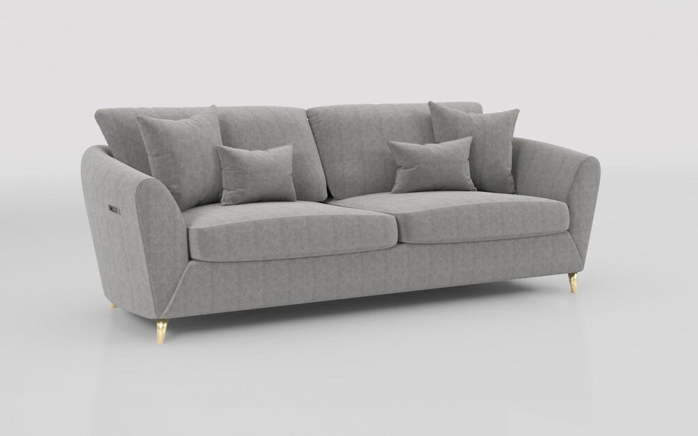 Blyth 4 Seater Power Recliner Sofa, ARTEMISIA MEDIUM GREY 850 Blyth 4 Seater Power Recliner Sofa | Blyth Sofa Range | ScS