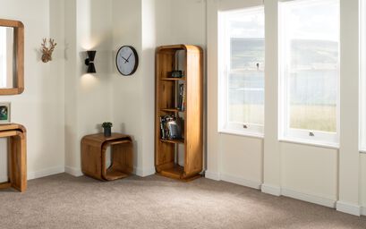 Oak Lounge Open Shelf Unit | Oak Lounge Furniture Range | ScS