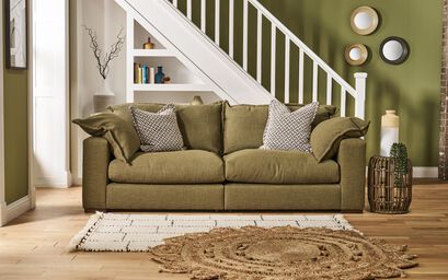 Ideal Home Lennox Fabric 4 Seater Sofa | Lennox Sofa Range | ScS