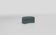 Paisley Large Half Moon Footstool, ACACIA BLUE 530 Paisley Large Half Moon Footstool | Paisley Sofa Range | ScS