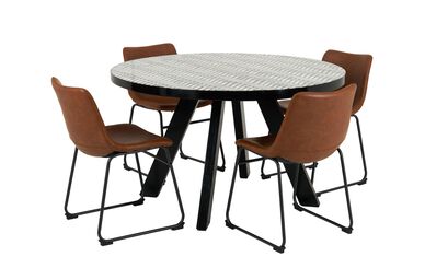 Wren Round Dining Table & 4 Dining Chairs | Wren Furniture Range | ScS