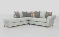 Aurora Fabric 1 Corner 2 Left Hand Facing Chaise Scatter Back Sofa, LUNA COLLECTION SILVER OPTION 1 Aurora Fabric 1 Corner 2 Left Hand Facing Chaise Scatter Back Sofa | Aurora Sofa Range | ScS
