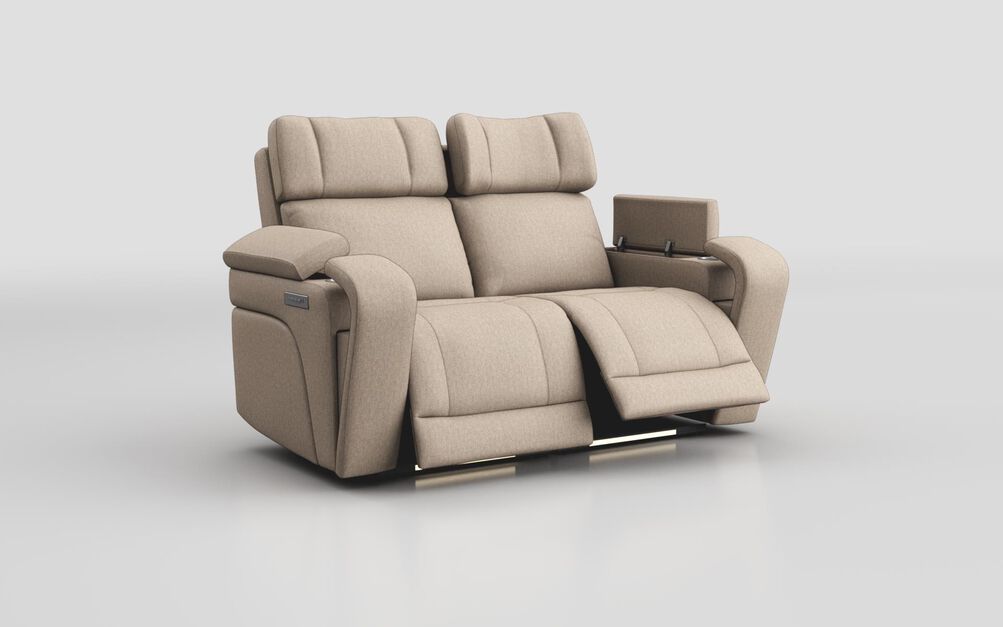 Adstock 2 Seater Power Recliner Sofa with Power Head Tilt, Lumbar, Massage, Audio, Heat & LED Lights | Adstock Sofa Range | ScS