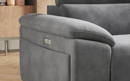 Mesola Armchair with Manual Head Tilt, CAMELIA-TAUPE-865 Mesola Armchair with Manual Head Tilt | Mesola Sofa Range | ScS