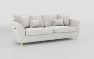 Blyth 4 Seater Power Recliner Sofa, GELSOMINO-LIGHT-GREY-825 Blyth 4 Seater Power Recliner Sofa | Blyth Sofa Range | ScS