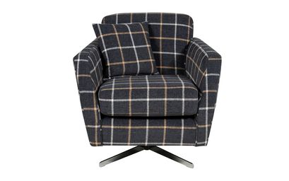Theo Fabric Pattern Swivel Chair | Theo Sofa Range | ScS