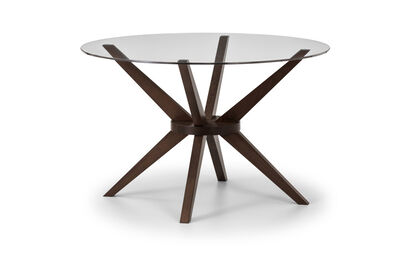 Fulham 1.2m Glass Round Dining Table | Fulham Furniture Range | ScS