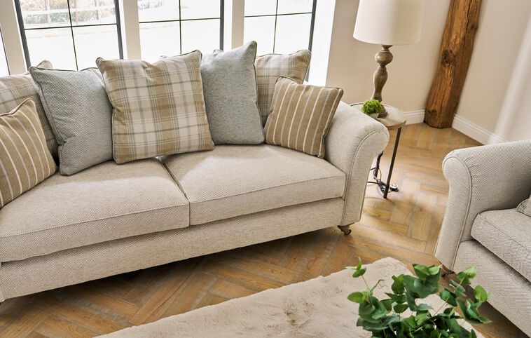 Inspire Kirkby Fabric Grand Sofa Scatter Back Inspire Kirkby Fabric Grand Sofa Scatter Back