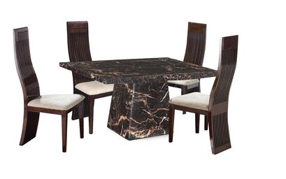 Adelaide 1.2M Marble Square Dining Table & 4 Chairs | Adelaide Furniture Range | ScS