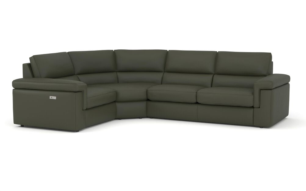 Crociale 1 Corner 3 Sofa Bed with Left Hand Facing Single Power Recliner | Crociale Sofa Range | ScS