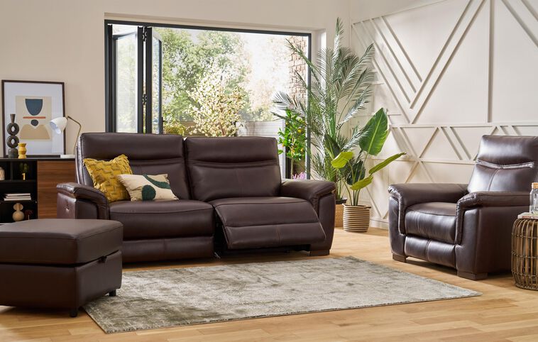 Living Brock 3 Seater Power Recliner Sofa Living Brock 3 Seater Power Recliner Sofa