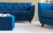 Tinsley Compact Velvet 3 Seater Sofa Tinsley Compact Velvet 3 Seater Sofa