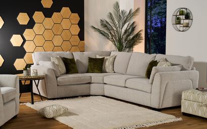 Inspire Hadleigh Fabric Ottoman Footstool | Hadleigh Sofa Range | ScS