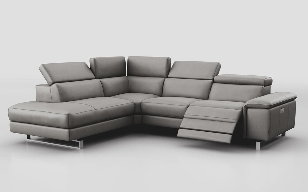 Viserba 2 Corner 3 RHF Power Recliner with Power Head Tilt & LHF Chaise with Manual Head Tilt | Viserba Sofa Range | ScS
