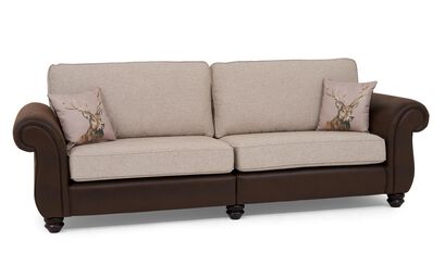 Living Amble Fabric 4 Seater Split Sofa Standard Back | Amble Sofa Range | ScS