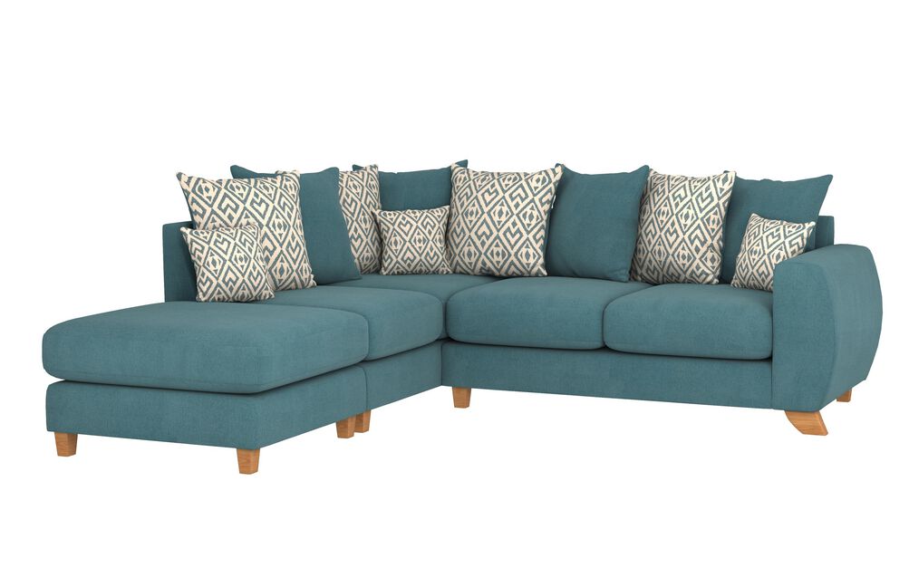 Living Aspen 1 Corner 2 Left Hand Facing Chaise Scatter Back Sofa | Aspen Sofa Range | ScS
