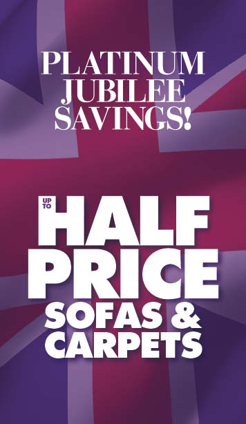 Jubilee Savings - Up to Half Price Sofas and Carpets
