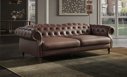 New In Leather Sofas