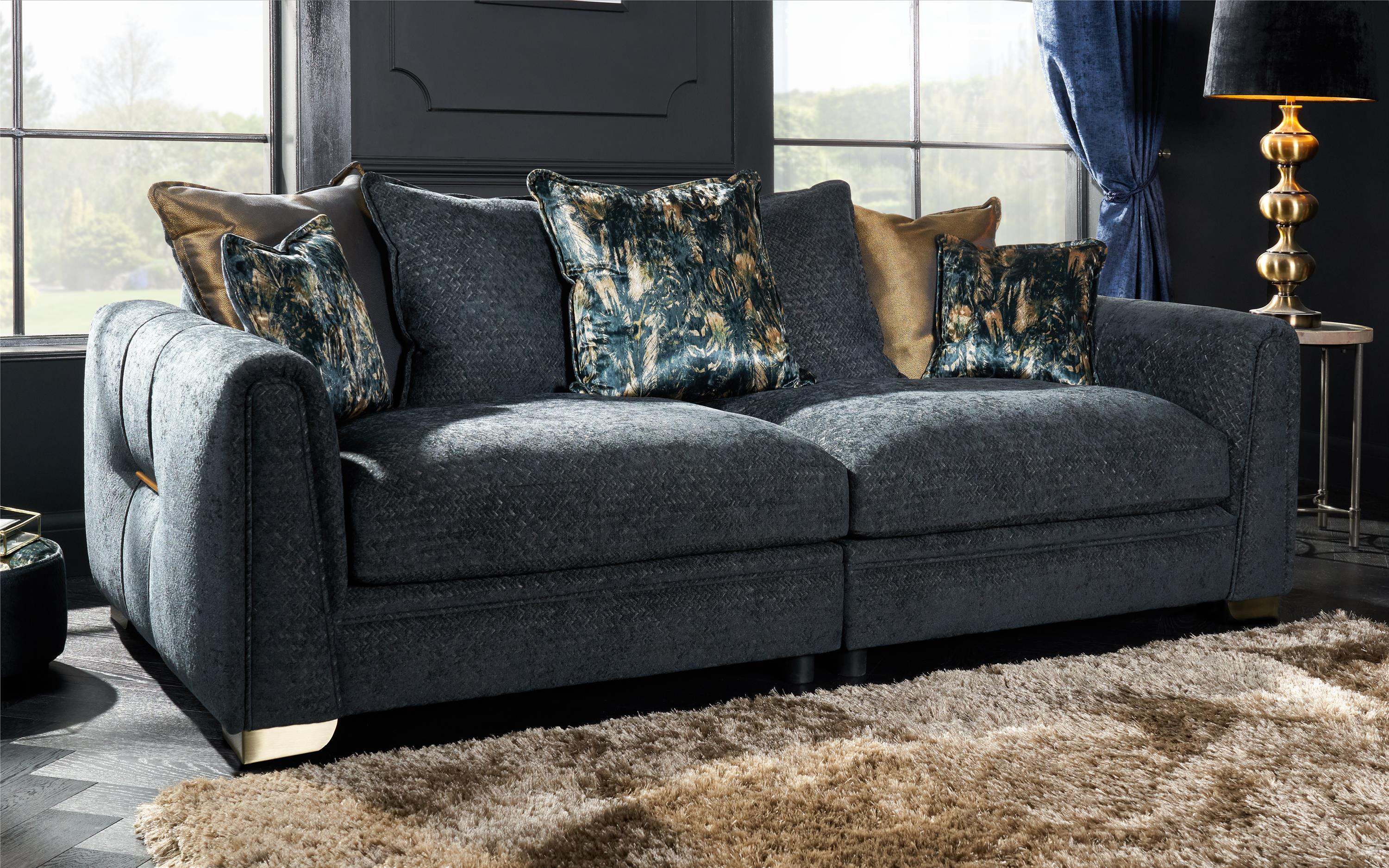 Drake 4 Seater Split Sofa Scatter Back
